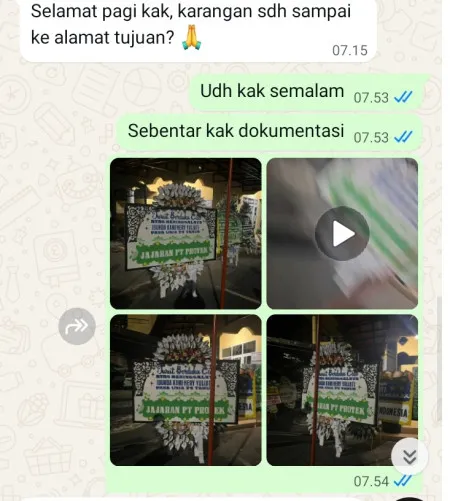 Pengiriman Papan Bunga Selamat Cempaka Cisoka