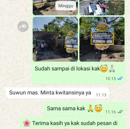 Pengiriman Papan Bunga Duka Cempaka Cisoka