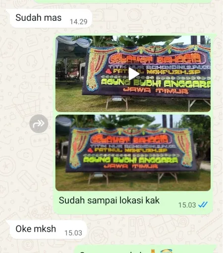 Pengiriman Papan Bunga Cempaka Cisoka